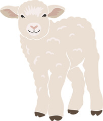 Wall Mural - Lamb of God, easter element, boho vector 