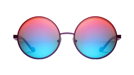 Sticker - A pair of sleek sunglasses lay on a white background, waiting for the sun to shine