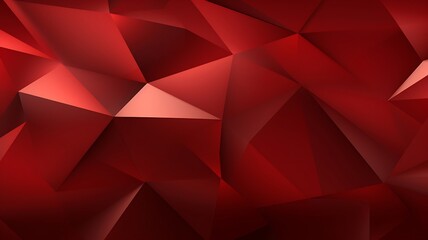 Wall Mural - Abstract Angularity: Panoramic Maroon Banner with Triangular Background