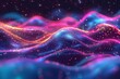 Neon Wavy Flow Background
