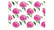 Seamless pattern hand drawn peonies flowers. Pastel colors. Light colors vector illustration