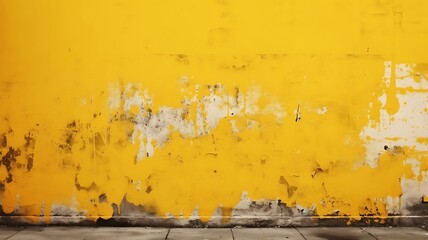 Wall Mural - Canvas of Elegance: Background Yellow Wall Design