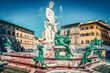 Neptune Fountain. Italian Florence .