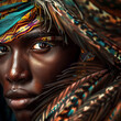 Close-up African Male Photography, powerfull tribal roots