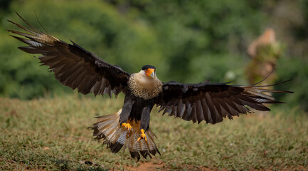 Wall Mural - Crested caracara in Costa Rica 