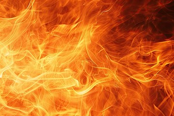 Leinwandbilder - Intense fire background with flames dancing in an abstract pattern, Fiery backdrop with flames swirling in abstract motion.
