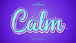 © OreNyee - decorative calm blue editable text effect vector design