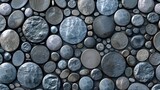 Fototapeta Perspektywa 3d - Abstract background with round peeble stones