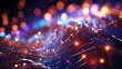 Beautiful abstract background of holiday lights