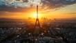 Highlight the sustainable aspects of the Paris Olympics, showcasing eco-friendly transportation or venues