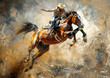 Westernreiten Cowboys in ihrem Leben