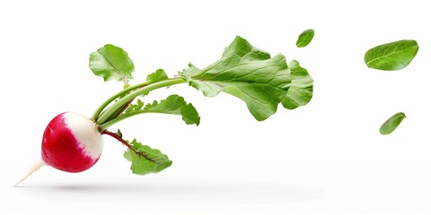 Wall Mural - Radish isolated on white background