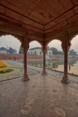 Wall Mural - Vertical shot of the view from the historic Shalamar Bagh in Lahore, Pakistan