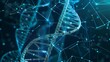 DNA  Genetics and biology, Education concept, futuristic background