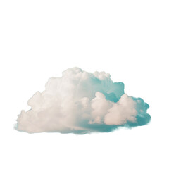 Wall Mural - A fluffy cloud floating in the sky