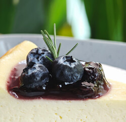 Poster - blueberry cheese cake delicious dessert