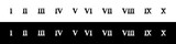 Fototapeta Młodzieżowe - Set of roman numerals, from 1 to 10. Vector isolated on background.