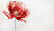 Abstrakcyjny makro kwiat, czerwony mak