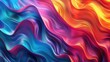 Abstract 3D wavy Background, colorful waves flow, liquid design banner background AI generated
