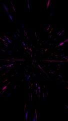 Wall Mural - vertical multi colored tripping through space 4k loop features a view flying through space with mult