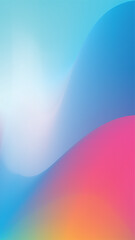 Abstract wave Gradient blue, purple and yellow minimal soft colors. For vector art design with a web banner