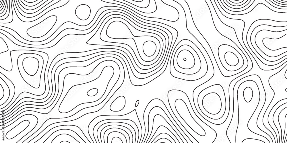 Geographycal Pattern Geographic line map with topographic background and elevation ...