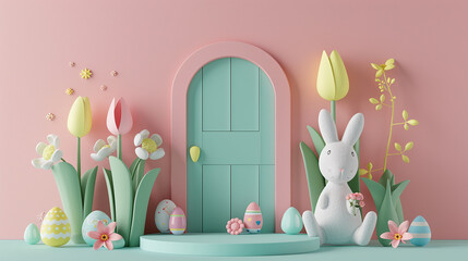 Wall Mural - Happy Easter Background