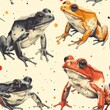 Serene Amphibian Choreography Generative AI