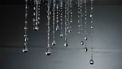 Wall Mural - Colorful water droplets dance in the light, a kaleidoscope of hues reflecting the world's delight.





