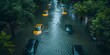 © Anastasiia - Cars submerged in floodwater on a street aftermath of a natural disaster due to climate change. Concept Climate change impact, Natural disasters, Flood aftermath, Extreme weather events