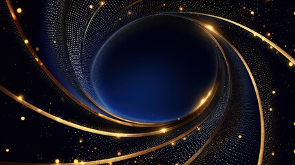 Wall Mural - abstract swirl glowing background.