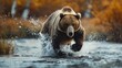 Fascinating Fauna Cinematic shots of wildlife in their natural habitats capturing the grace power and beauty of animals in the wild ar AI generated illustration