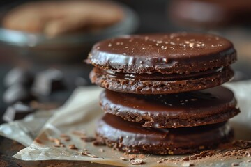 Canvas Print - Alfajor chocolate biscuit