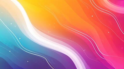 Wall Mural - Abstract colorful background with waves.