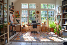 Artistic Home Studio Warmth