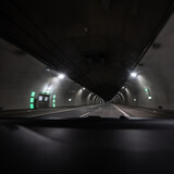 Fototapeta  - road tunnel on the way to Zakopane - road opening, road improvement - possible toll