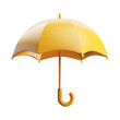 3d icon umbrella in toy cartoon style. 3d rendering illustration.