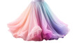 Mannequin wears dress with rainbow skirt