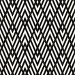Geometric line seamless pattern. Vector chevron texture. Black and white zigzag stripes, grid, lattice, diagonal lines. Modern abstract monochrome background. Simple geometry. Repeatable geo design