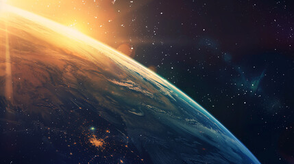 Wall Mural - earth in space