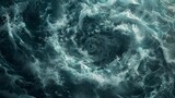 Fototapeta Kosmos - A tempestuous whirlpool texture, symbolizing a battle, with swirling waters and the clash of fate versus free will created with Generative AI Technology