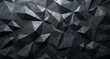 Sleek Black Background featuring Low Poly Geometric Abstract