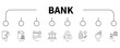 Bank banner web icon vector illustration concept