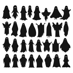 Wall Mural - ghost silhouette collection design