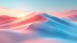 abstract background of smooth and wavy pink and blue dunes