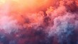 Thick opaque clouds of smoke gradually revealing a colorful background behind it