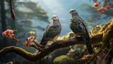 Fototapeta  - hawk on a branch