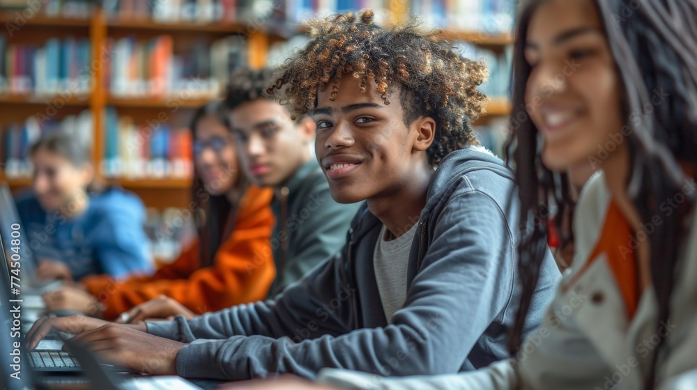 Tech-savvy teens immerse in coding quests, crafting digital realms ...
