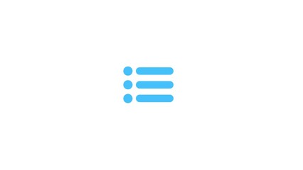 Expand Menu icon, simple 3 dots line navigation toggle icon animation.
