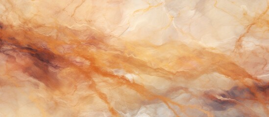 Canvas Print - An intricate abstract painting depicting a blend of brown and white marbled patterns against a harmonious brown and white backdrop